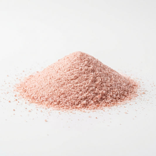 Himalaya Salz fein gemahlen – rosa Himalaya-Salz Haufen